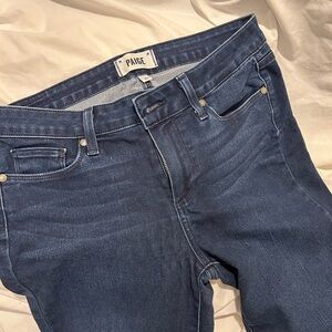 PAIGE Women's Dark Blue jeans “manhattan” style